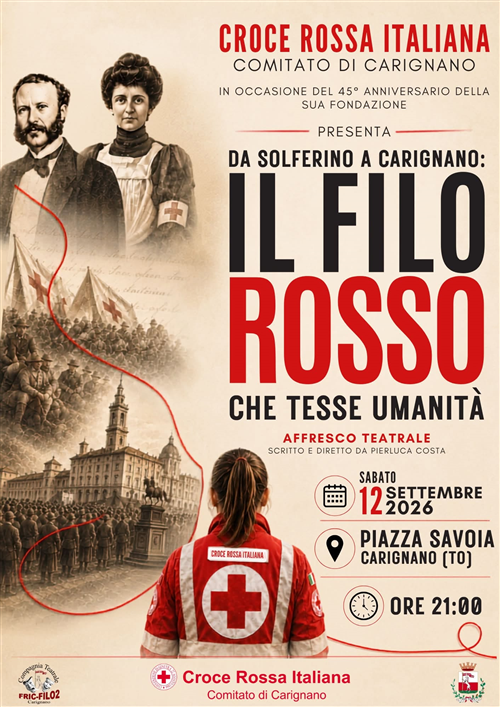 La Croce Rossa Italiana â€“ Comitato di Carignano celebra 45 anni di storia