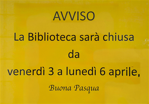 Chiusura Biblioteca