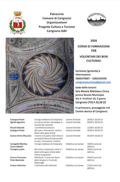 Iscrizioni aperte al corso di formazione per volontari dei beni culturali