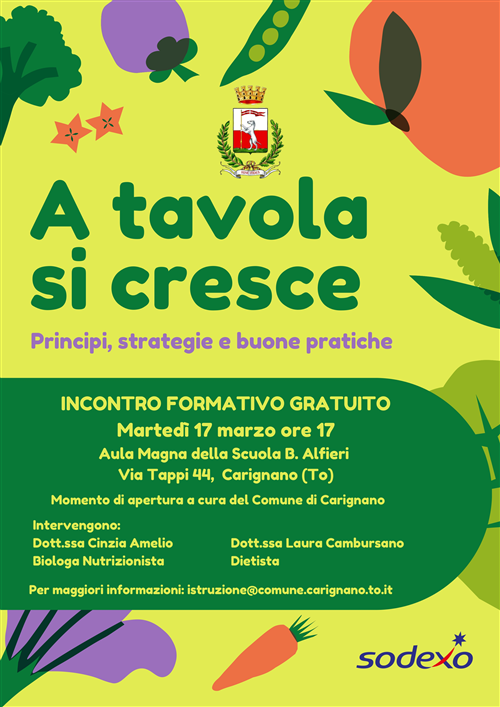 A tavola si cresce