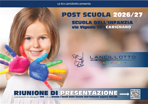 Servizio Post Scuola A.S. 2026/2027
Scuola dellInfanzia â€“ Via Vigada 15
